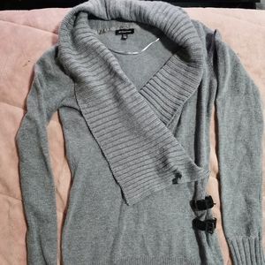 Le Chateau Long Sweater with Deep V